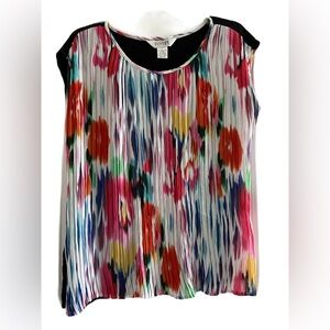 Allison Taylor Multicolor Pleated Blouse